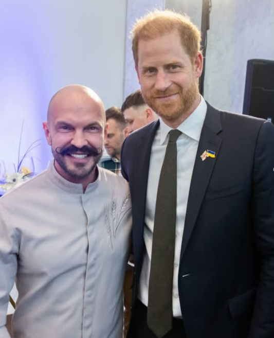 Суддя МастерШеф пригощав принца Гаррі в Києві улюбленою стравою принцеси Діани